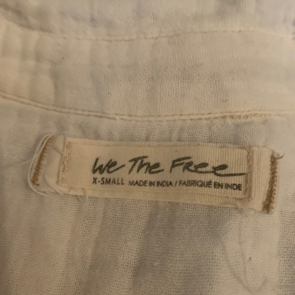 Free people‎ full of light white top. Worn once. Retsil 68 - Picture 6 of 8